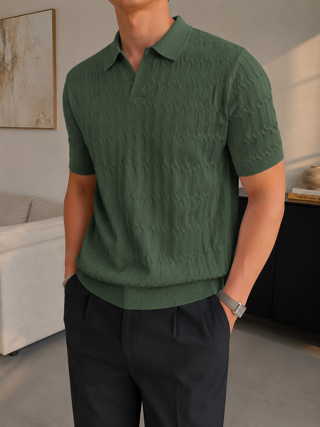 Averlain Riviera Textured Polo
