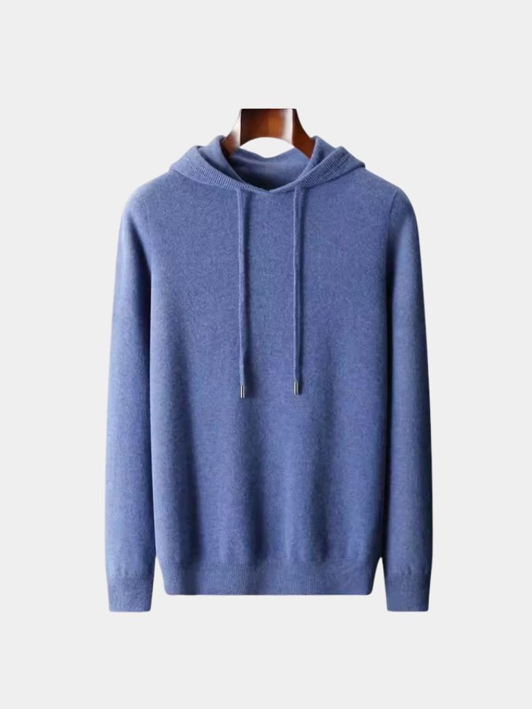 100% Cashmere Hooded Sweater - Cross & Crown