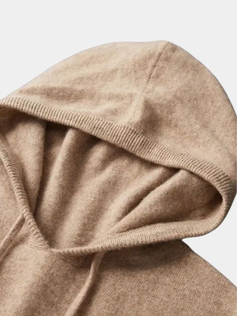 100% Cashmere Hooded Sweater - Cross & Crown