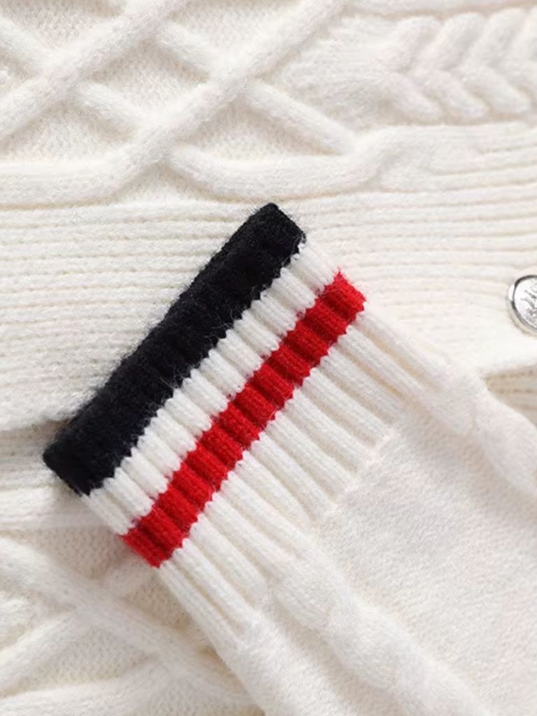 Academy Shawl-Neck Knit - Cross & Crown