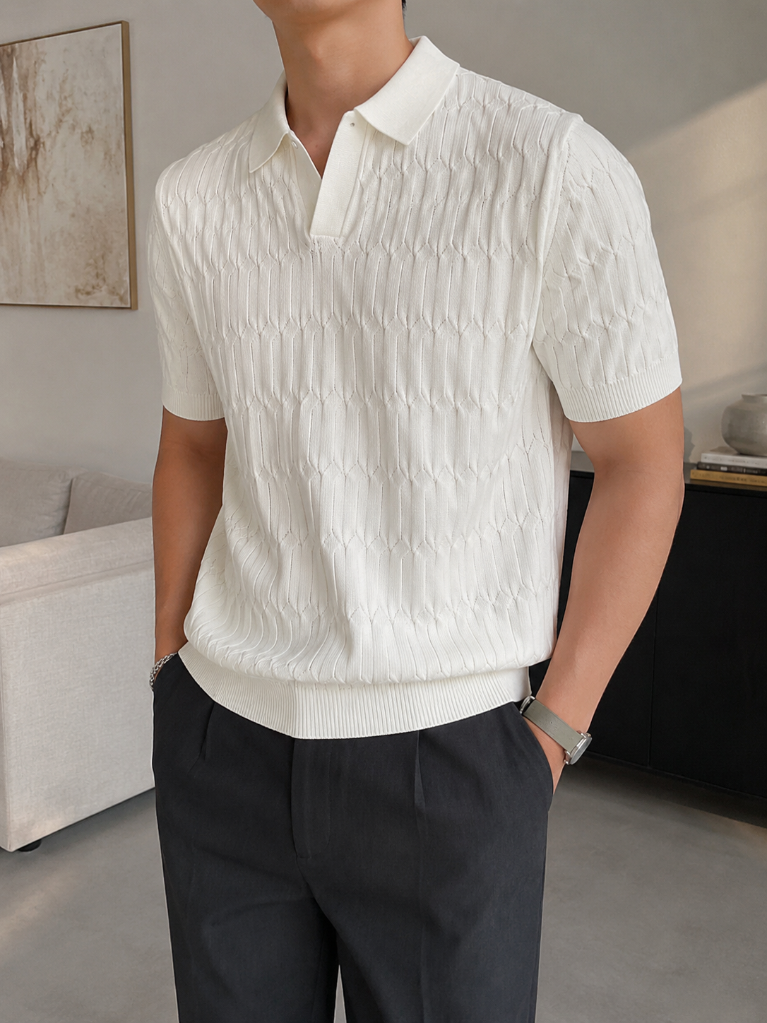 Averlain Riviera Textured Polo